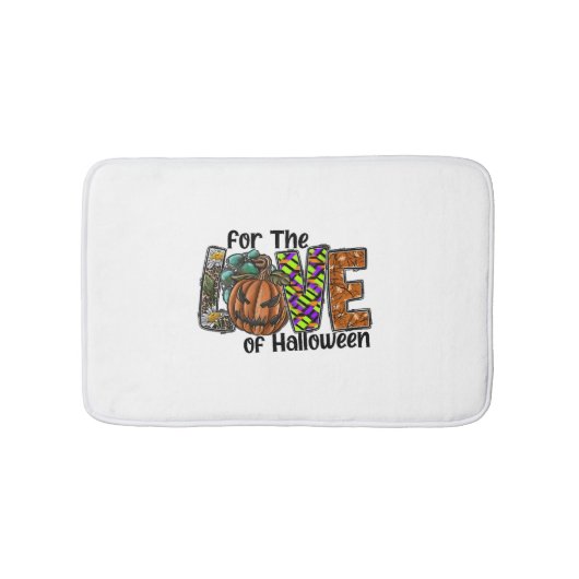 Leuke Halloween Design Hippie Halloween Retro Badmat (Voorkant)