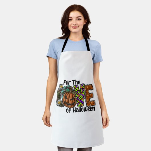 Leuke Halloween Design Hippie Halloween Retro Schort (Gedragen)