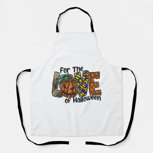 Leuke Halloween Design Hippie Halloween Retro Schort (Voorkant)
