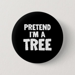 Leuke Halloween doe alsof ik een boom ben Ronde Button 5,7 Cm