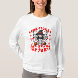 Leuke Halloween Dog Pumpkin Design voor huisdieren T-shirt