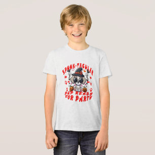 Leuke Halloween Dog Pumpkin Design voor huisdieren Tri-Blend Shirt
