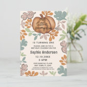 Leuke Halloween Eerste Verjaardag Pastel Party Kaart (Staand voorkant)