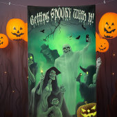 Leuke Halloween "Er Spooky van Maken" Selfie Stop Spandoek