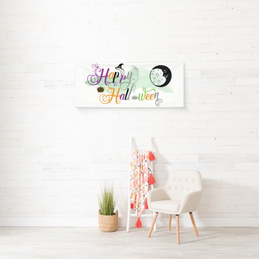 Leuke Halloween Fancy tekst Spandoek (Insitu)