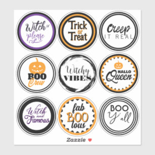 Leuke Halloween-feestfavor Sticker
