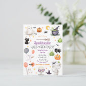 Leuke Halloween-feestje Kaart (Staand voorkant)