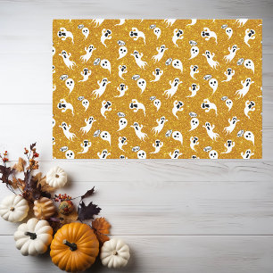 Leuke Halloween Gouden Glitter Geesten Tissuepapier