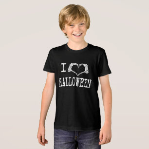 Leuke Halloween Heart Lover Tri-Blend Shirt