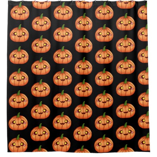 Leuke Halloween Jack O Lantern Douchegordijn (Voorkant)