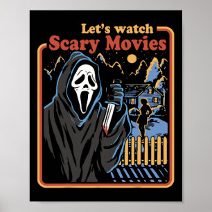 Leuke Halloween Laten we kijken Horror Films Ghost Poster