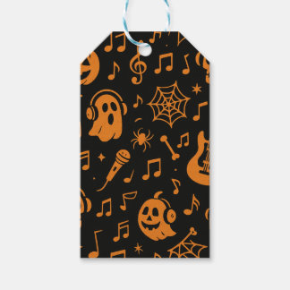 leuke Halloween muziek cadeaubijschrift Cadeaulabel