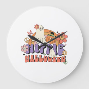 Leuke Halloween-ontwerpen Hippie Halloween Retro Grote Klok