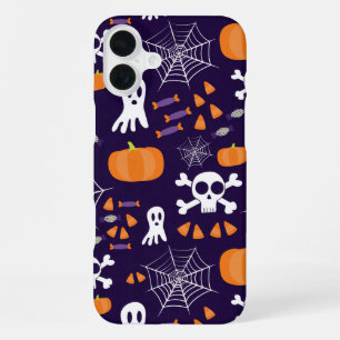 Leuke Halloween-patroon iPhone 16 Plus Hoesje