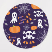 Leuke Halloween-patroon Labels (Design 1)