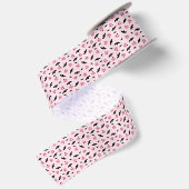 Leuke Halloween pompoen en Bat Pattern Ribbon Lint (Achterkant)
