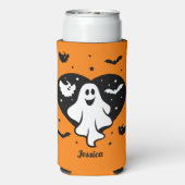 Leuke Halloween spook met hart en vleermuis (Seltzer Achterkant)