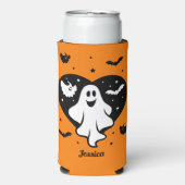 Leuke Halloween spook met hart en vleermuis (Seltzer Voorkant)