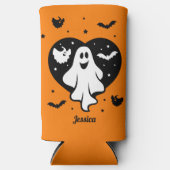 Leuke Halloween spook met hart en vleermuis (Voorkant)