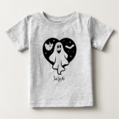 Leuke Halloween spook met hart en vleermuis (Voorkant)