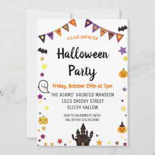 Leuke Halloween Spooktacular Party Uitnodiging