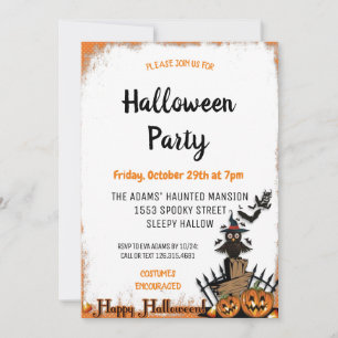 Leuke Halloween Spooktacular Party Uitnodiging