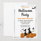 Leuke Halloween Spooktacular Party Uitnodiging (Voorkant / Achterkant)