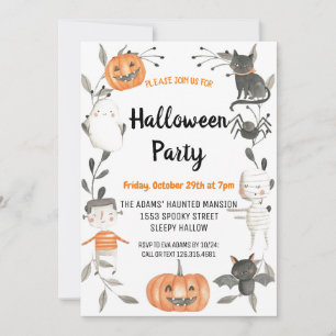 Leuke Halloween Spooktacular Party Uitnodiging