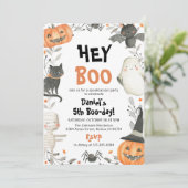Leuke Halloween Spooktacular verjaardagsuitnodigin Kaart (Staand voorkant)