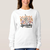 Leuke Halloween Spooky Vibes Trui (Voorkant)