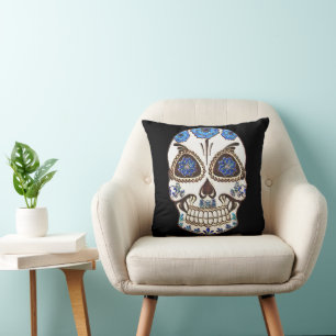 Leuke Halloween Sugar Skull Kussen