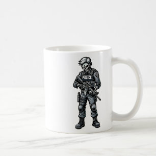 Leuke Halloween Tactical Zombie Creepy Police Kant Koffiemok