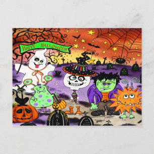 Leuke Halloween Trick or treat Spooky Inspirivity Briefkaart