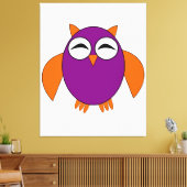 Leuke Halloween Uil Canvas Print (Insitu (Woonkamer))