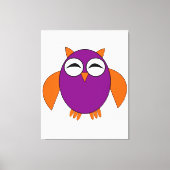 Leuke Halloween Uil Canvas Print (Voorkant)