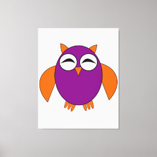 Leuke Halloween Uil Canvas Print