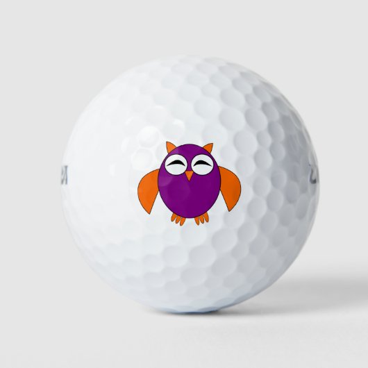 Leuke Halloween Uil Golf Ball Golfballen (Voorkant)