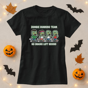 Leuke Halloween Zombie Hardloop Team Voor Hersenen T-shirt