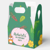 Leuke Hamster Botanical Theme Kind's Verjaardagsfe Bedankdoosjes (Geopend)