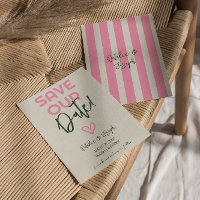 Leuke handgeschreven grillige pastel zomerbruiloft