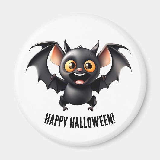 Leuke Happy Bat Magnet Magneet (Voorkant)