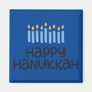 Leuke Happy Chanoeka Square Magnet Magneet