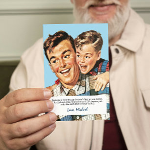 Leuke Happy Vaderdag van Son Groet Feestdagenkaart