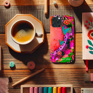 Leuke Harten Bloemen Inspirivity Gepersonaliseerd iPhone 13 Pro Max Hoesje