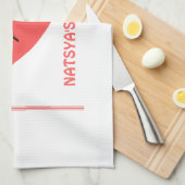 Leuke Hartnaam initiaal Stijlvol Theedoek (Quarter Fold)