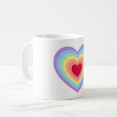 Leuke hartvormige design mok (Voorkant links)