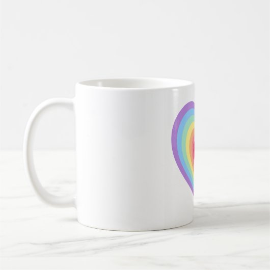 Leuke hartvormige design mok (Links)