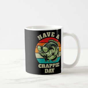 Leuke Heb Een Crappie Dag Retro Vissen Sarcastisch Koffiemok