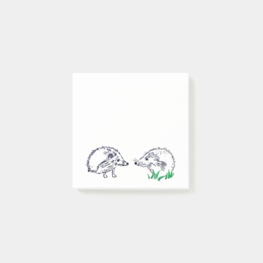 Leuke Hedgehogs Tekening Post-it Notities Post-it® Notes (Voorkant)