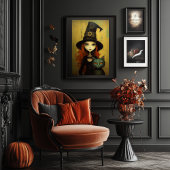 Leuke heks Halloween Poster